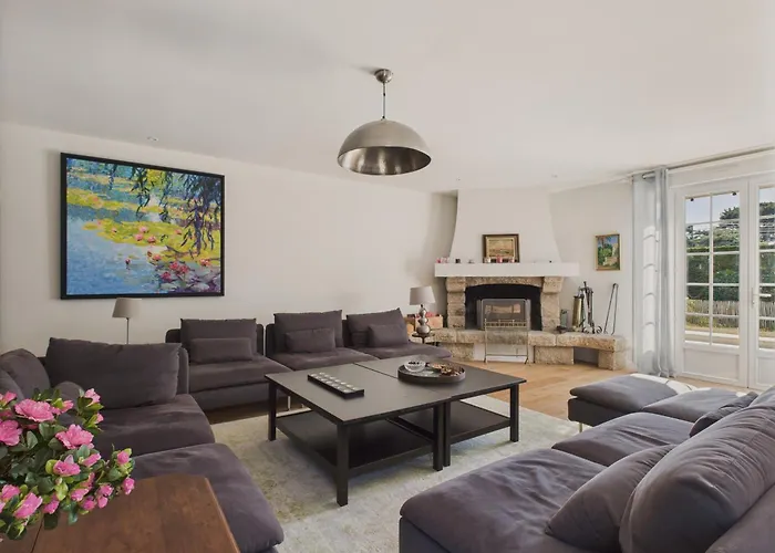 650m De La Mer-grande Maison Pour 10 Avec Piscine *